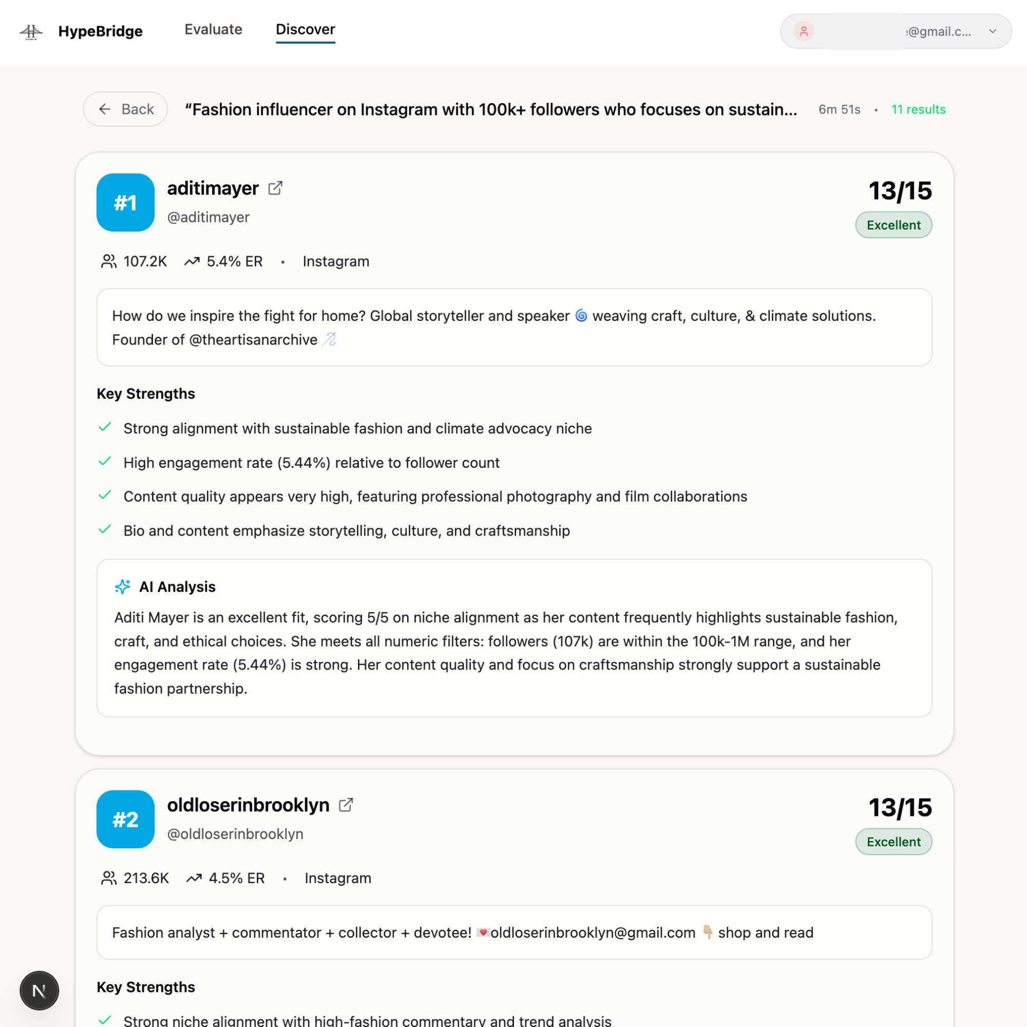 View Results - Curated Recommendations